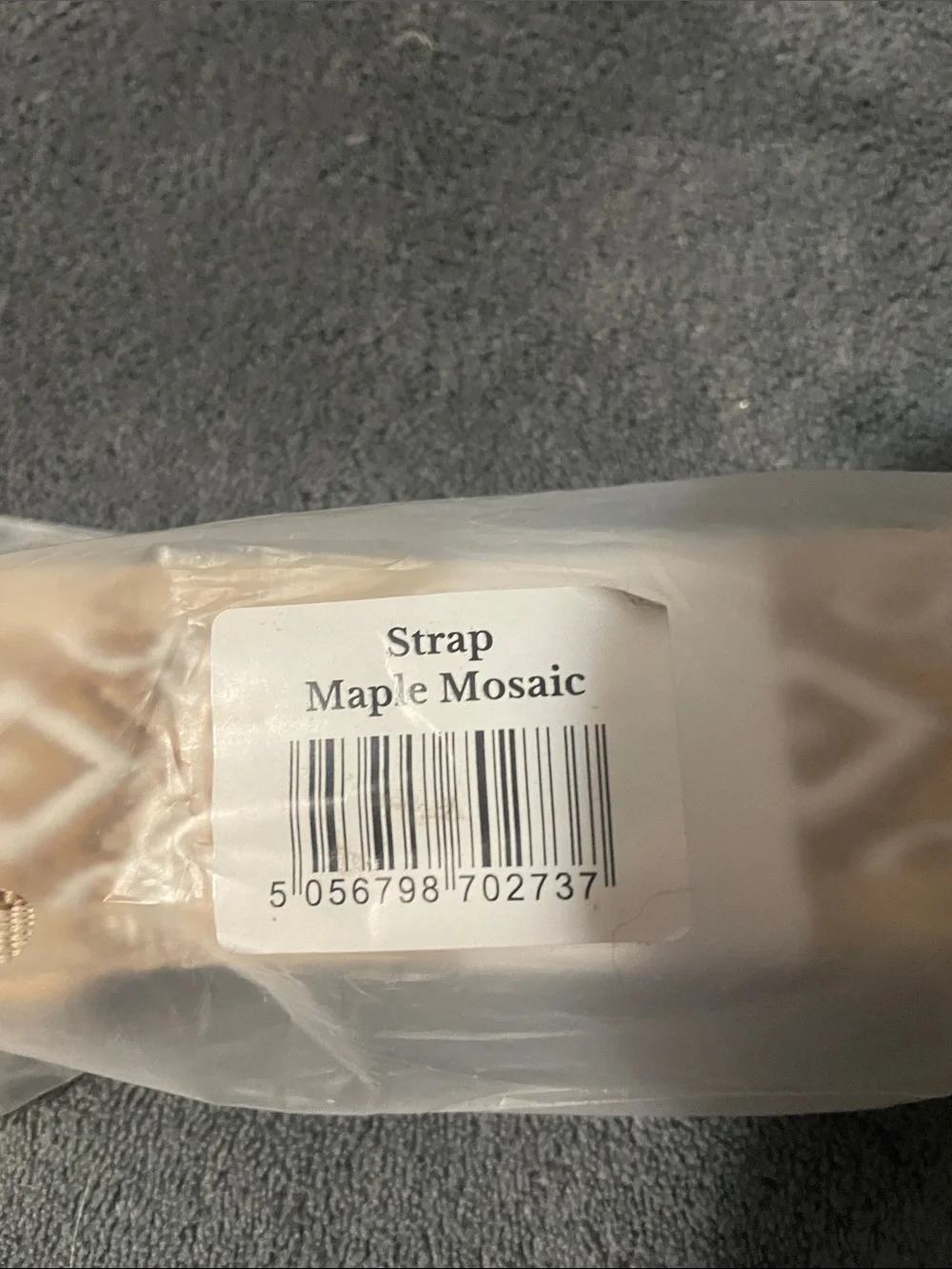 Neutral Beige and White Woven Adjustable Strap with Gold Hardware. NWT